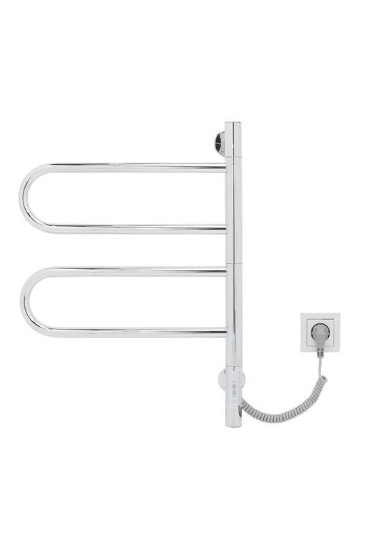 Elektrisk håndklædetørrer 44×60 cm - 3 arme, krom