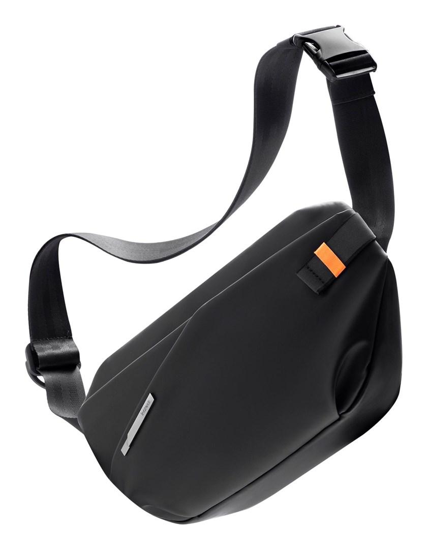 Skuldertaske i polyester - sort unisex, 32 × 17 × 7 cm