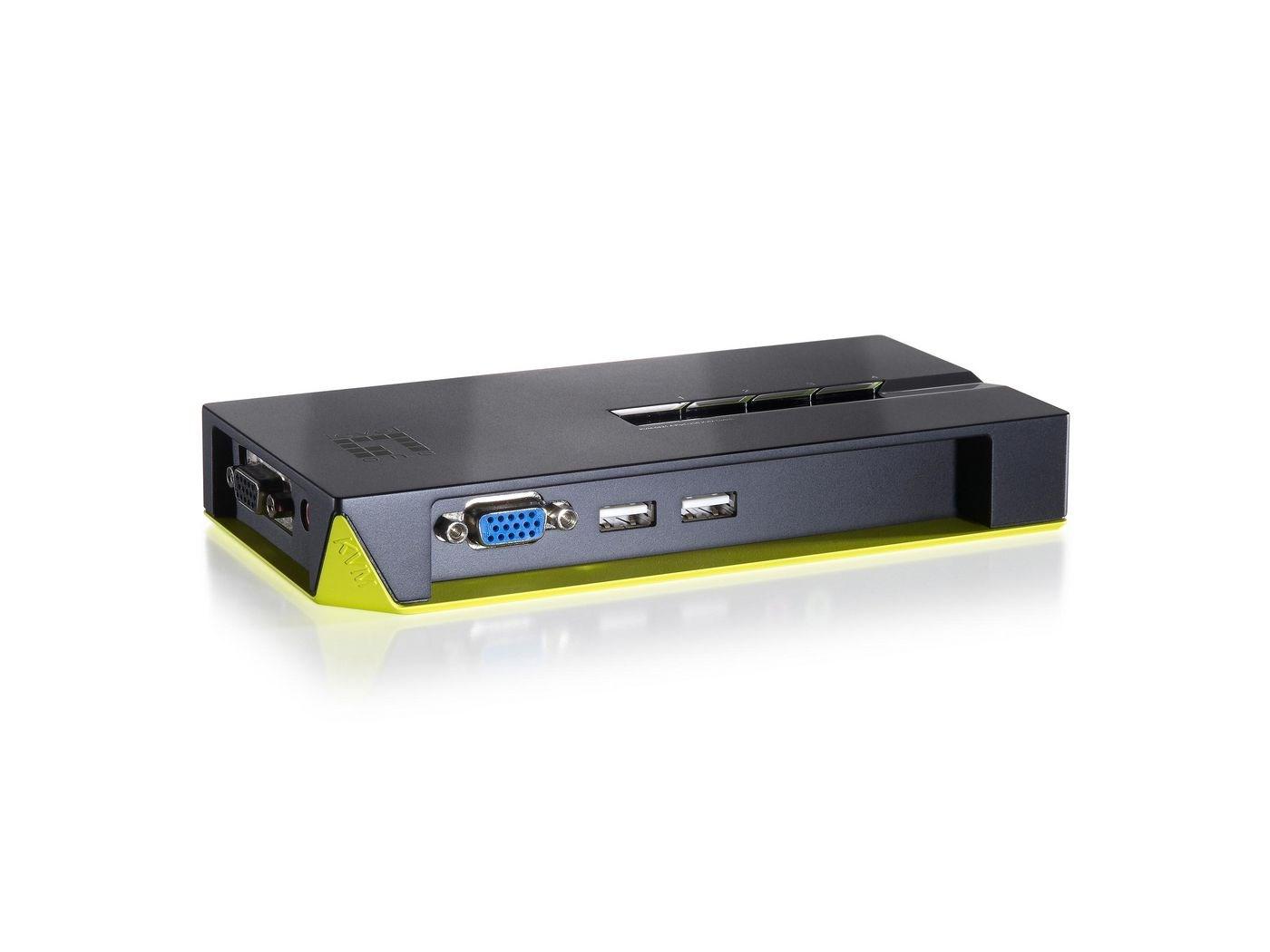 LevelOne KVM-switch 4 porte - 4x USB-A/4x VGA billede