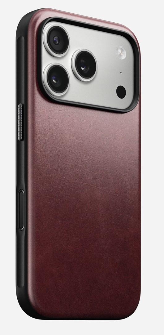 Nomad Modern Leather Case til iPhone - 6,3" cover, bordeaux (Burgundy Chromexcel)
