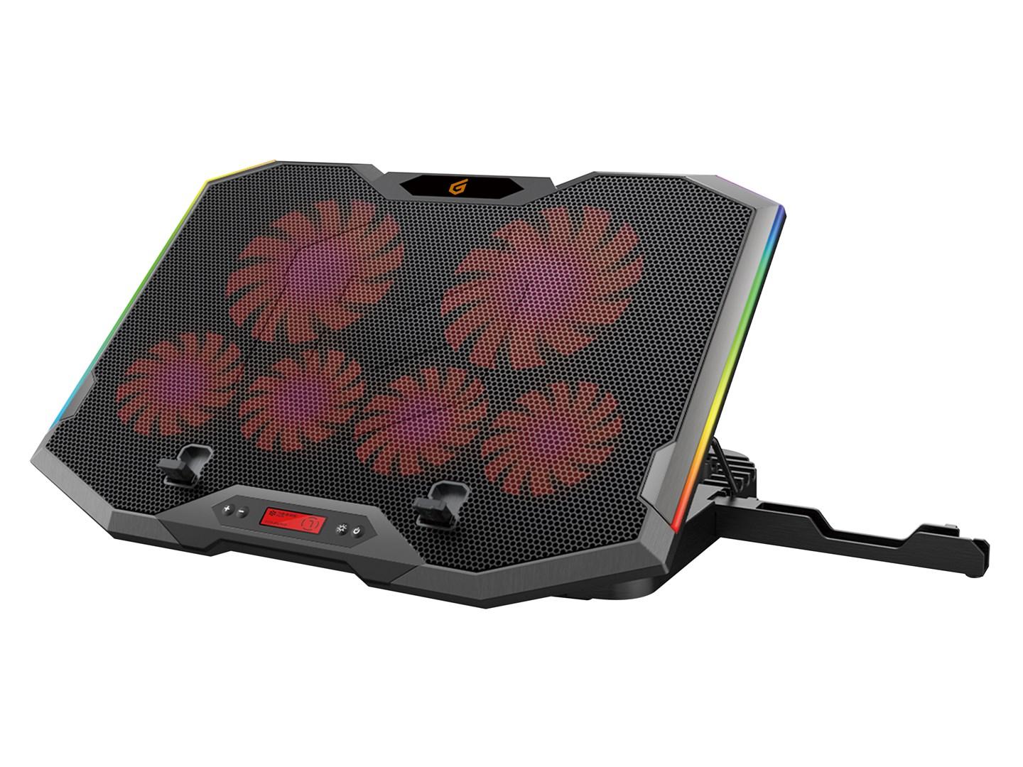 Conceptronic THYIA ERGO køleholder til gaming‑laptop - 6 blæsere, 17" billede