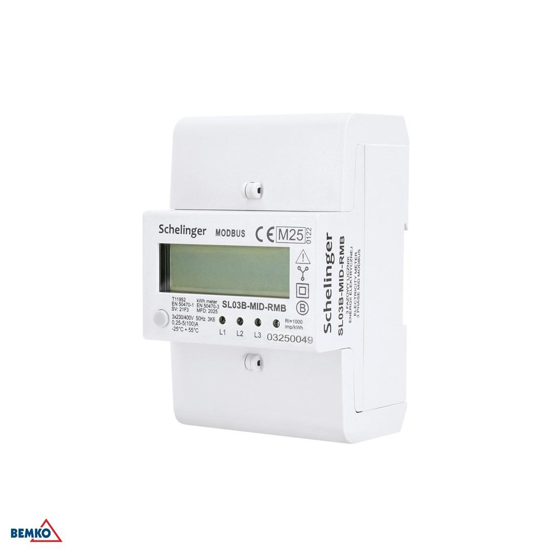 Schelinger 3-faset energimåler MID - 100 A
