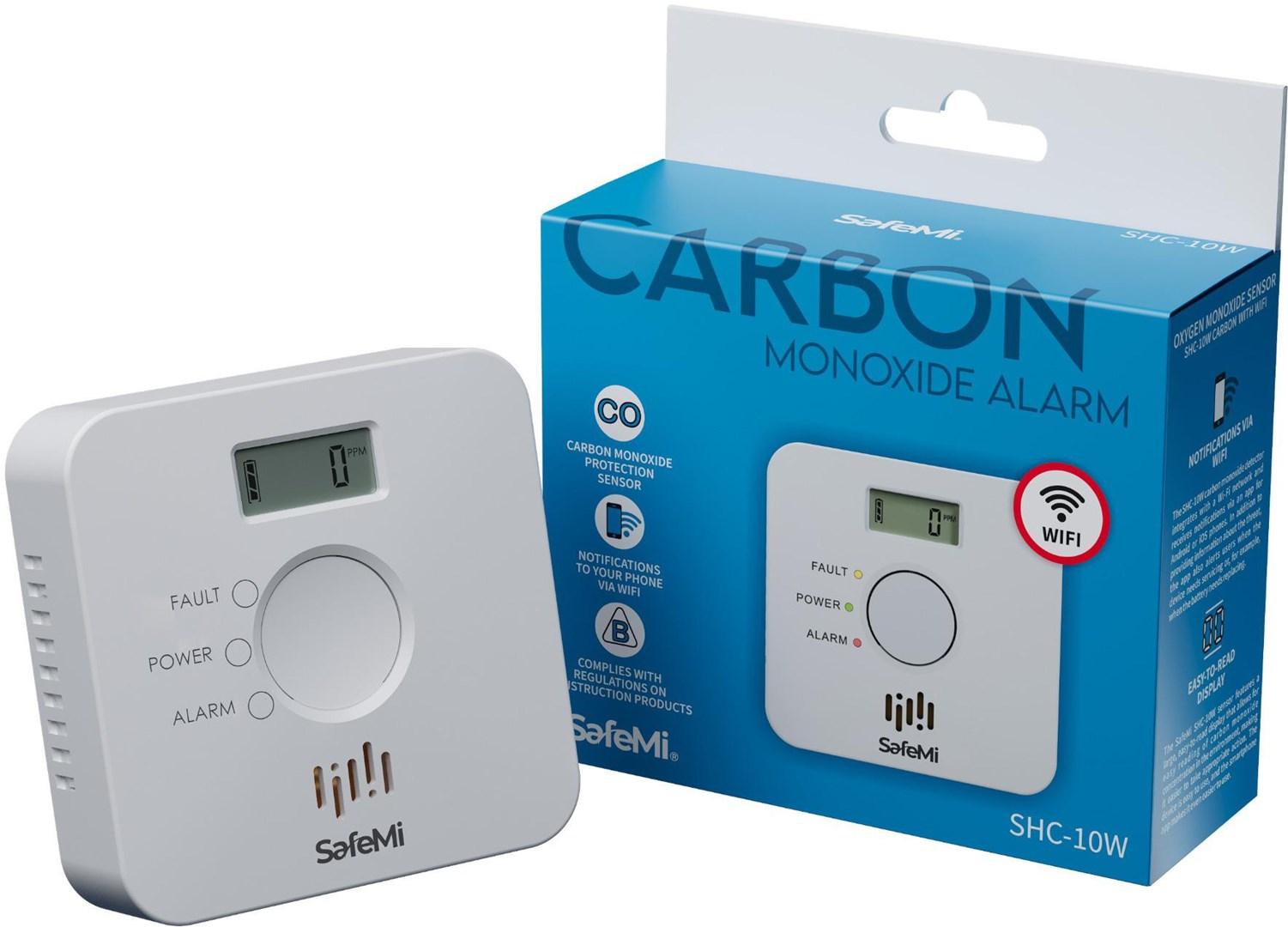SafeMi SHC-10W kuliltealarm med Wi‑Fi og display