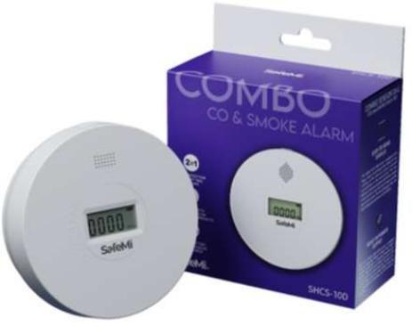 Kombineret CO- og røgalarm med display - SHCS-10D