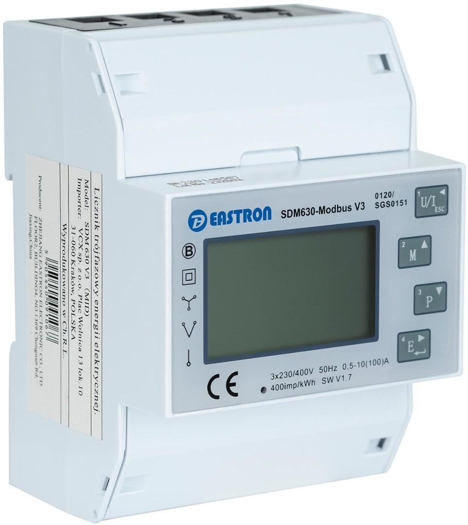 Eastron SDM630 Modbus V3 trefaset elmåler