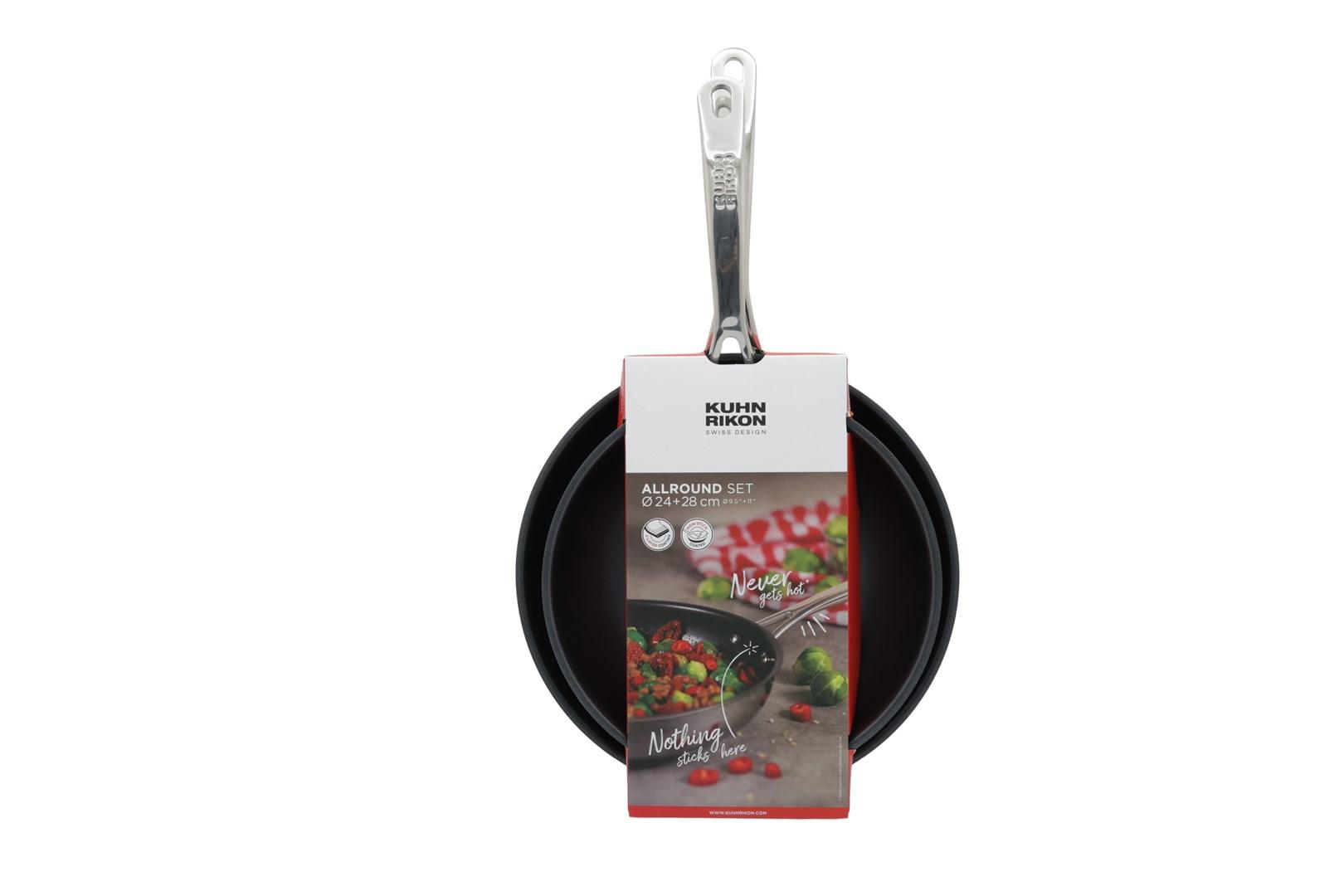 KUHN RIKON Allround, Rustfrit stål, Rustfrit stål, Titanium, 240 °C, Keramik, Gas, Halogen, Induktion, Forseglet plade, 24 cm