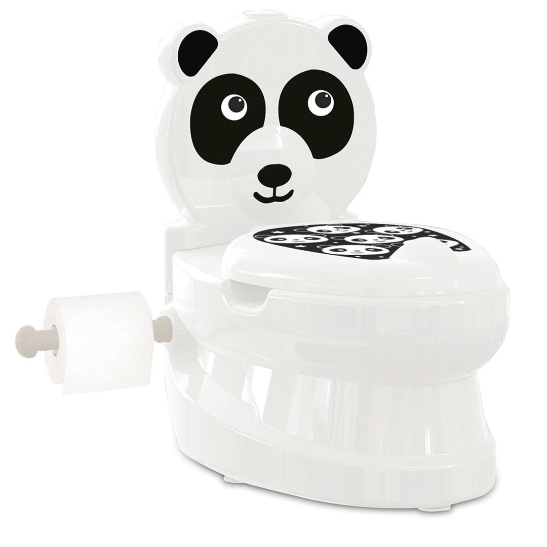 Potte med panda-motiv - lyd og toiletrulleholder billede