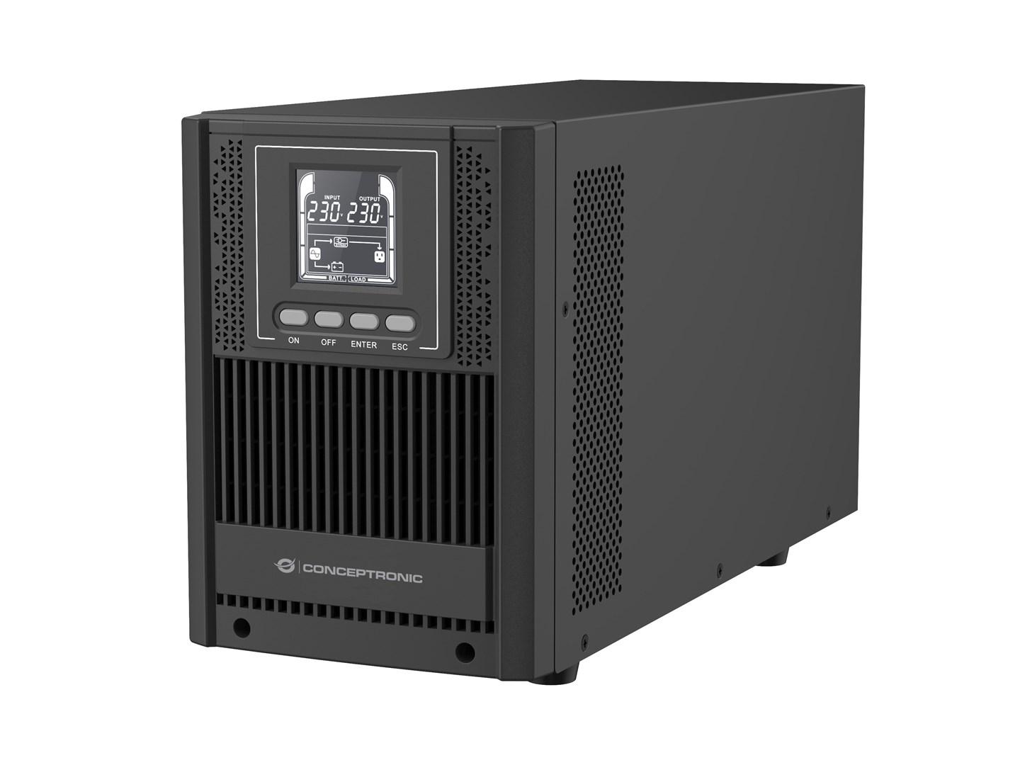 Conceptronic ZEUS52ES2K 2000VA/1800W online tower UPS - Schuko (Type F)