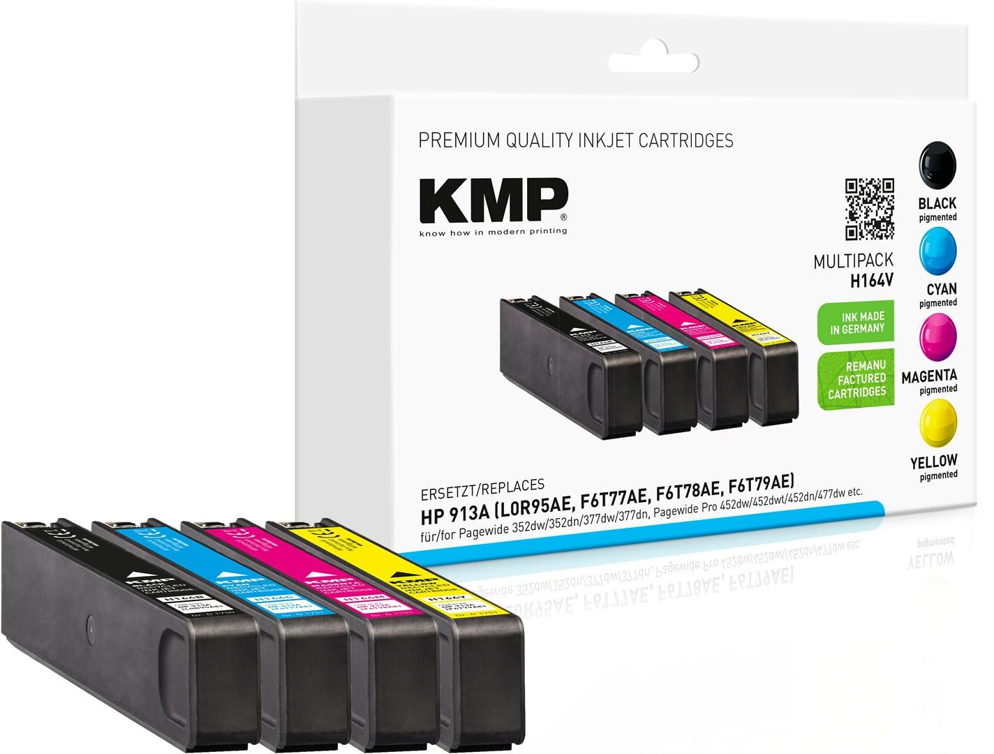 KMP H164V kompatibel tonerpatron - multipack 4 stk. (sort, cyan, magenta, gul) til HP