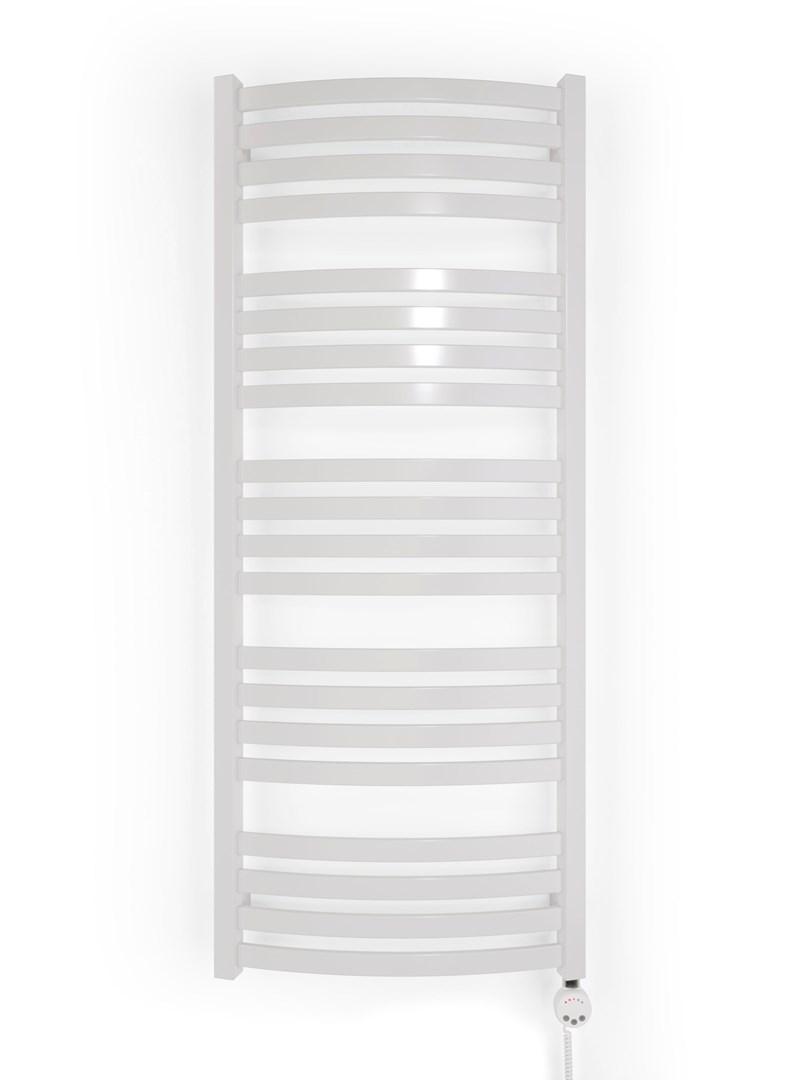 Elektrisk håndklædetørrer D01 1210×500 med MEG-termostat - hvid