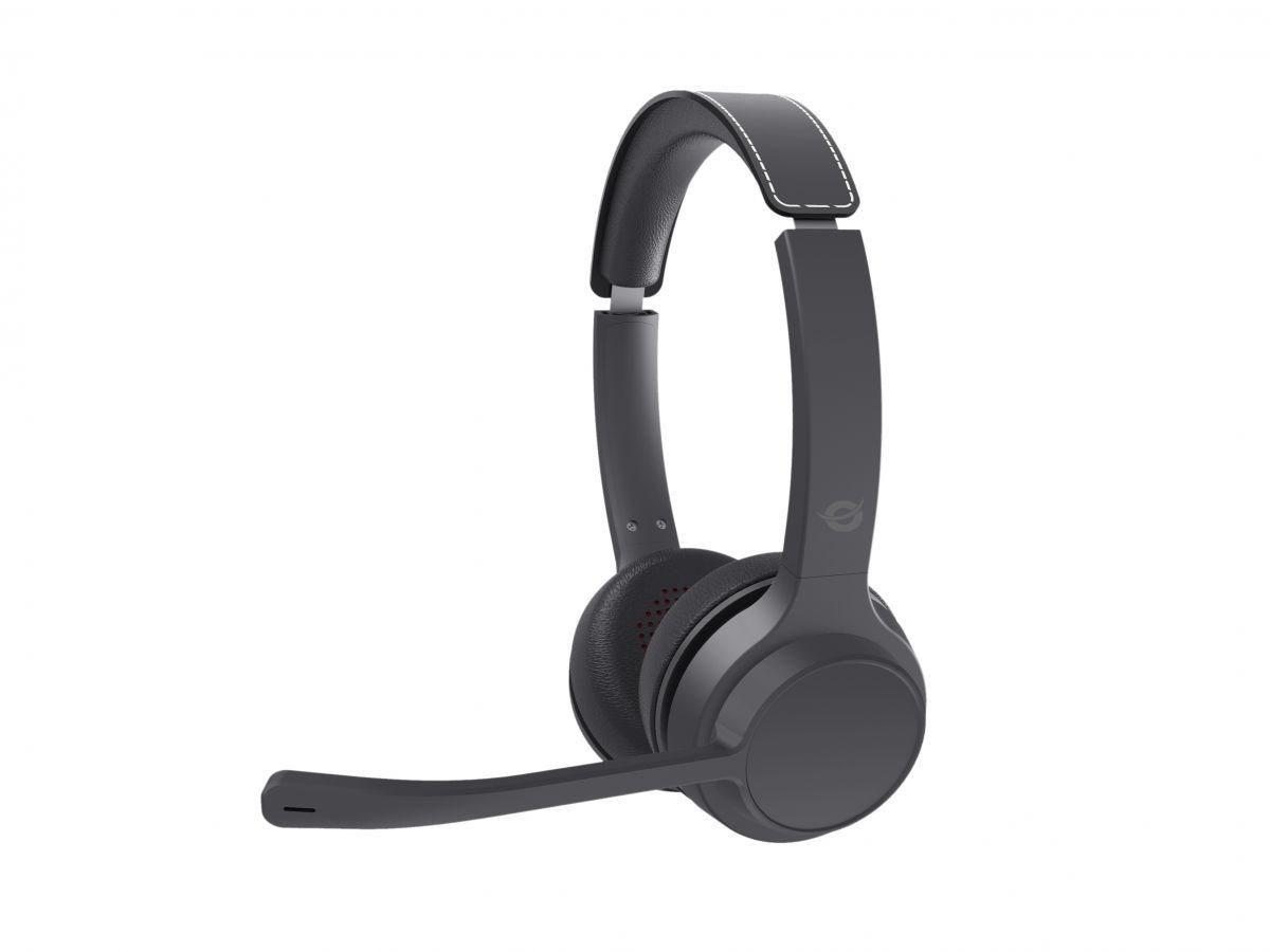 Trådløst stereoheadset med mikrofon og ANC - Bluetooth 5.3, sort billede