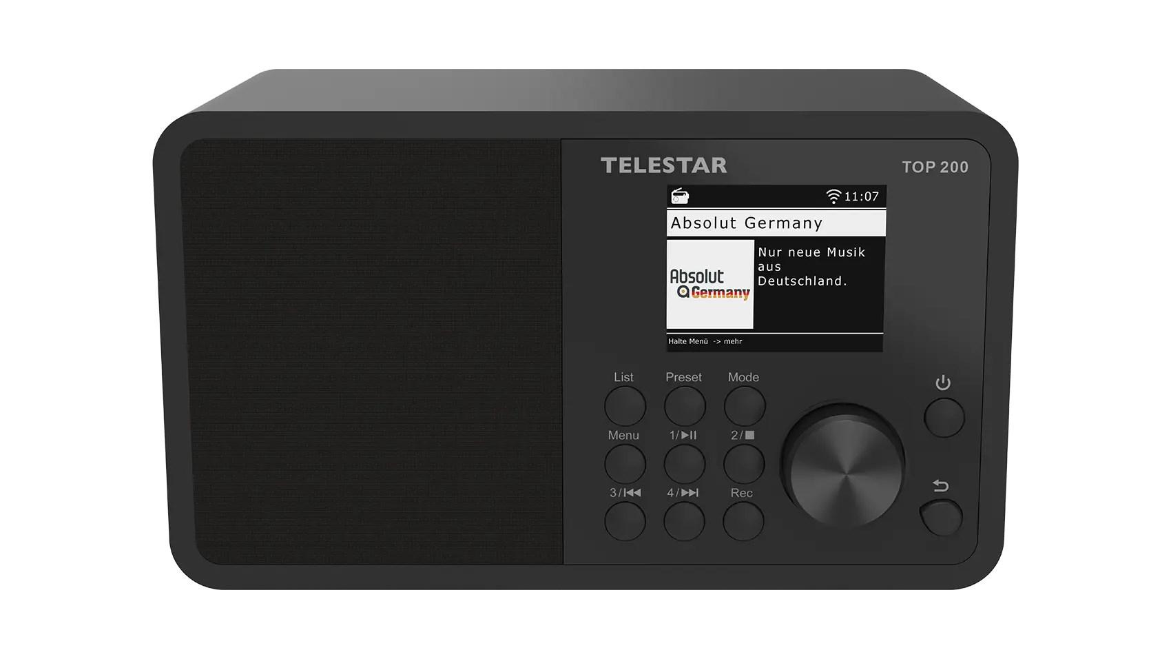 Telestar TOP 200 bærbar radio - DAB+/FM, Bluetooth, sort billede