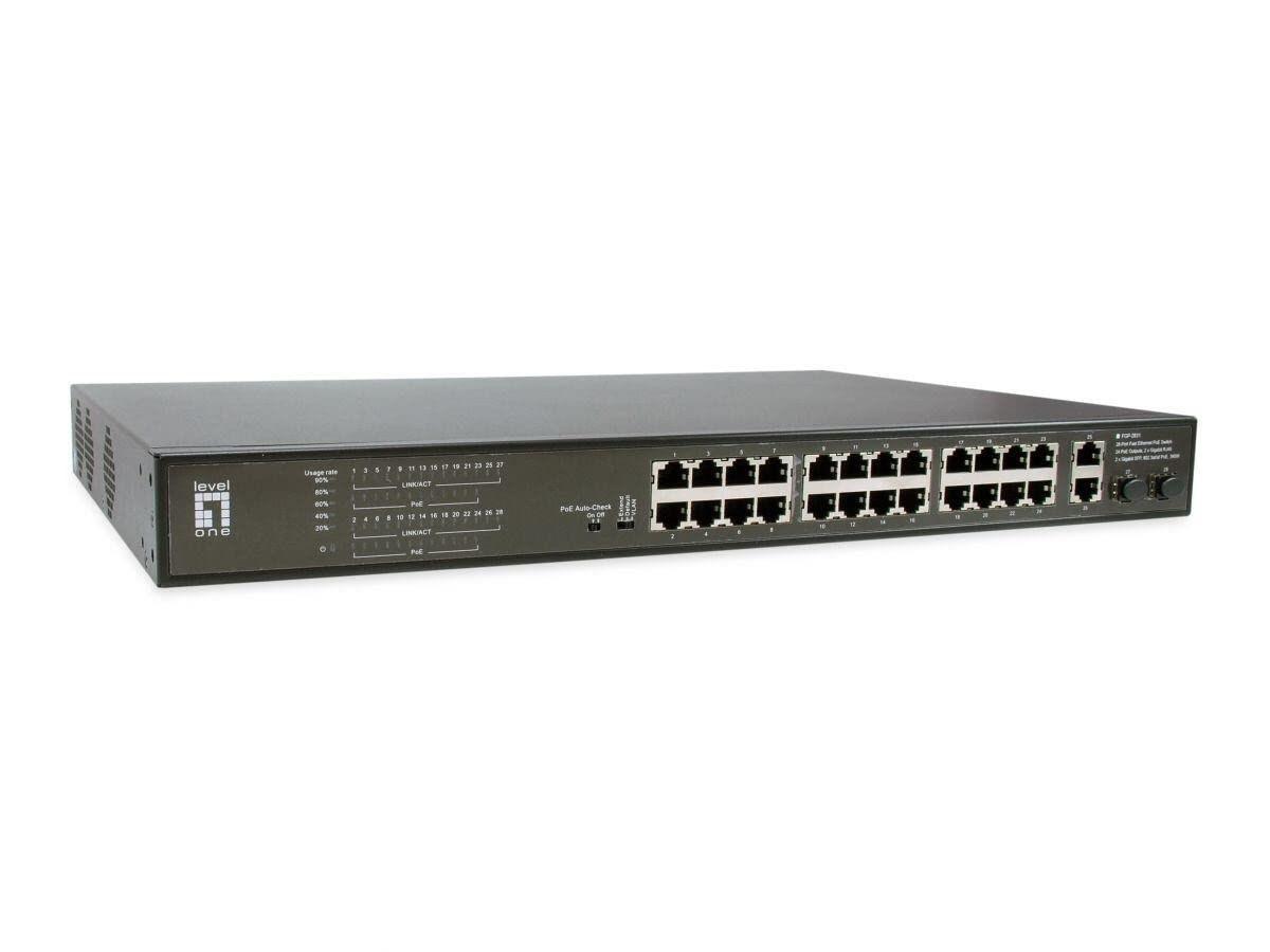 LevelOne FGP-2831 - 28-port Gigabit PoE+ switch billede