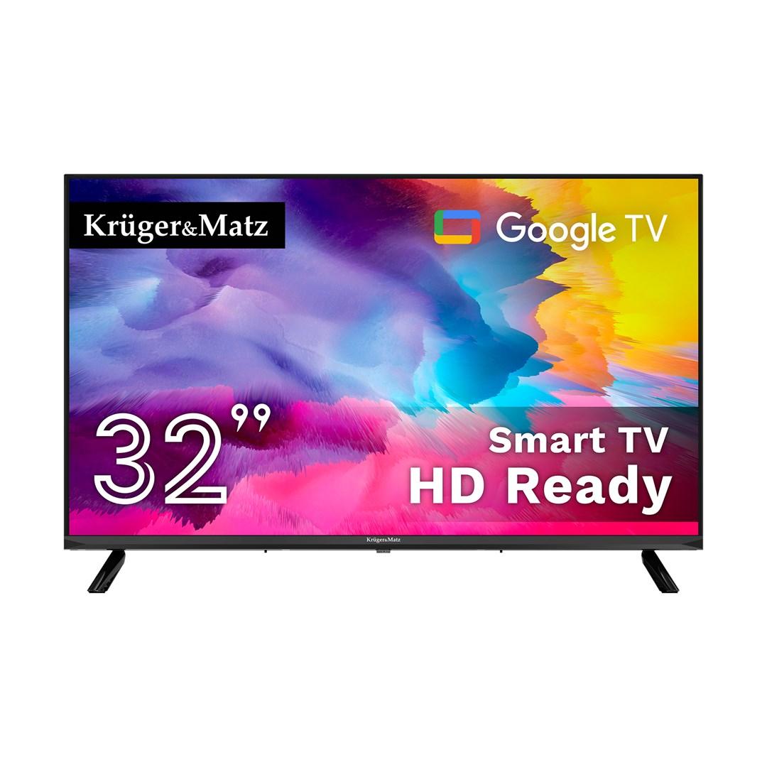 Krüger & Matz 32" HD Ready Google TV - Smart TV (DVB-T2/S2/T/C, H.265 HEVC)
