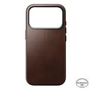 Nomad Traditional Leather Case til iPhone 17 Pro - Horween-læder, MagSafe, Rustic Brown