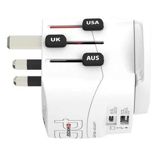 Rejseadapter Skross PRO Light USB AC45PD - World
