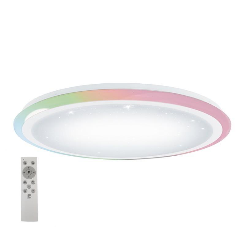 Loftlampe LED Lipari D59 - rund plafond med fjernbetjening