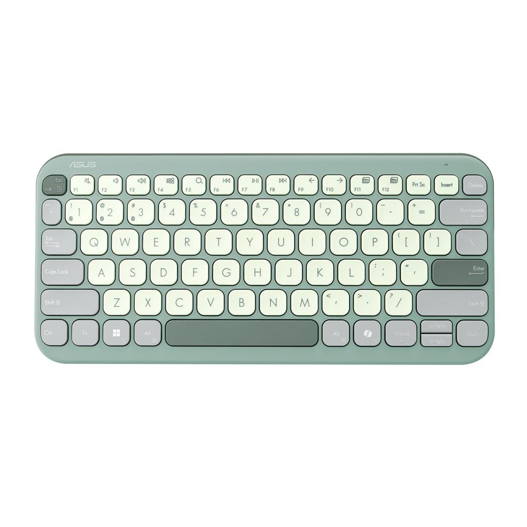 ASUS KW100 Bluetooth tastatur 75% - tysk QWERTZ, grøn/lysegrøn