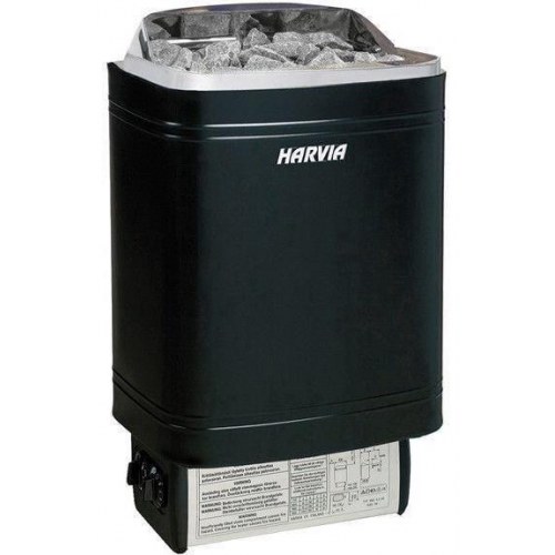 Harvia SteelTop M90 el-saunaovn 9 kW - sort
