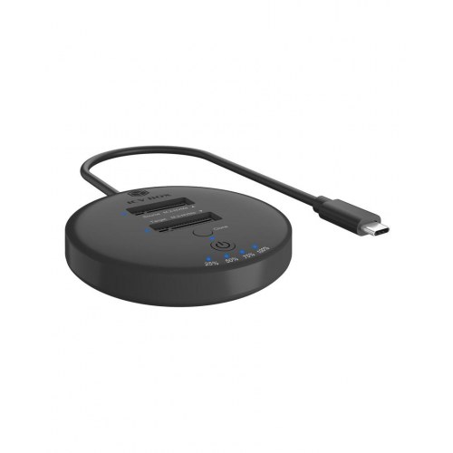 ICY BOX IB-1612MCL-C31 USB-C kloner/dual M.2 SSD-docking - Sort