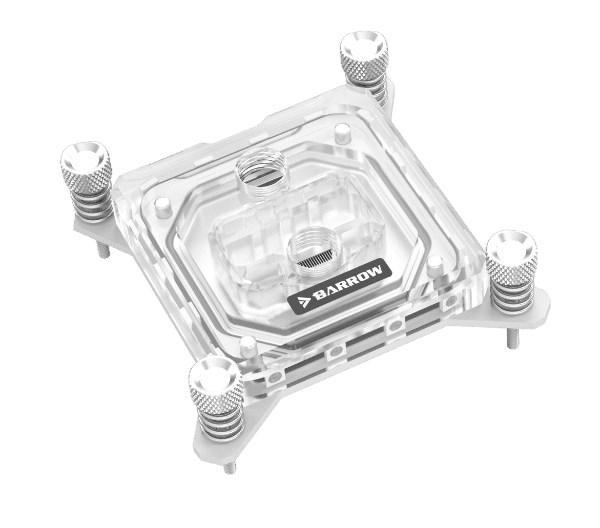 Barrowch LTYK3-04I vandblok - hvid/transparent, 1/4" gevind billede