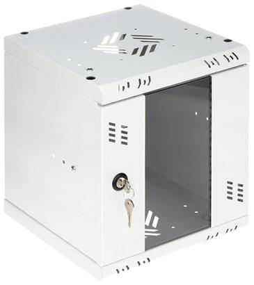 Væghængt rackskab 10" 6U - S-RC10-6U-300GG