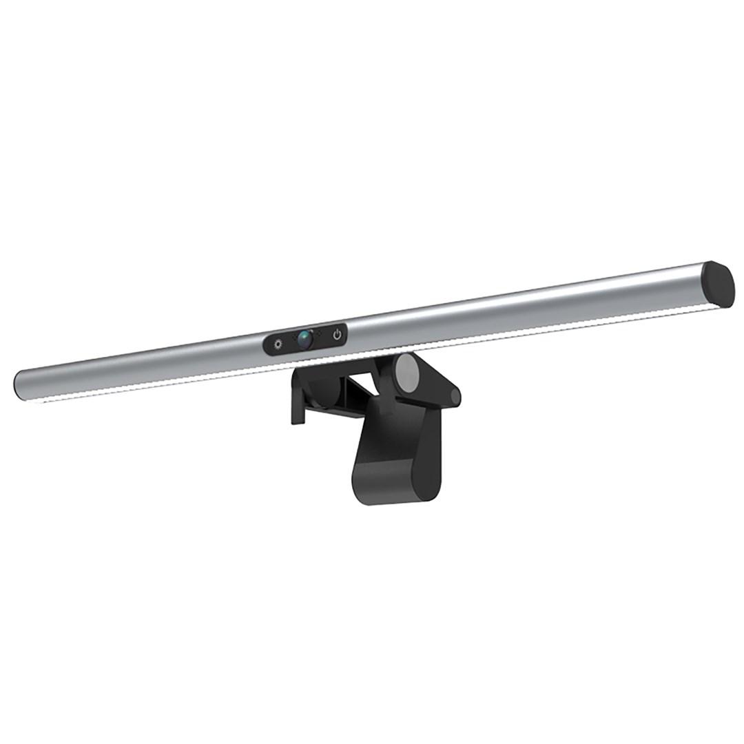 2-i-1 LightBar Pro - skærmlys med klemme, sølv