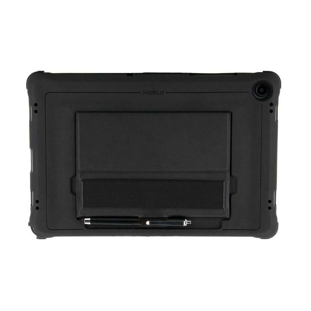 Robust tabletcover til 11" - sort, med håndstrop og skulderrem billede