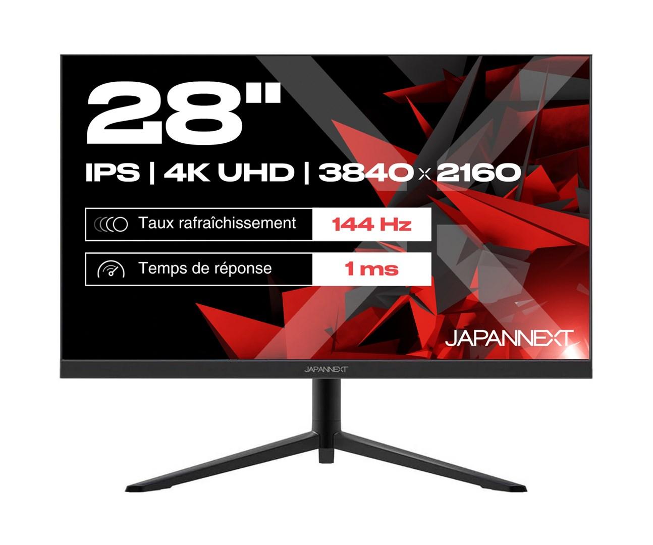 JAPANNEXT JN-IPS280UHD144F 28" 4K IPS gaming-skærm - 144 Hz, 1 ms, sort