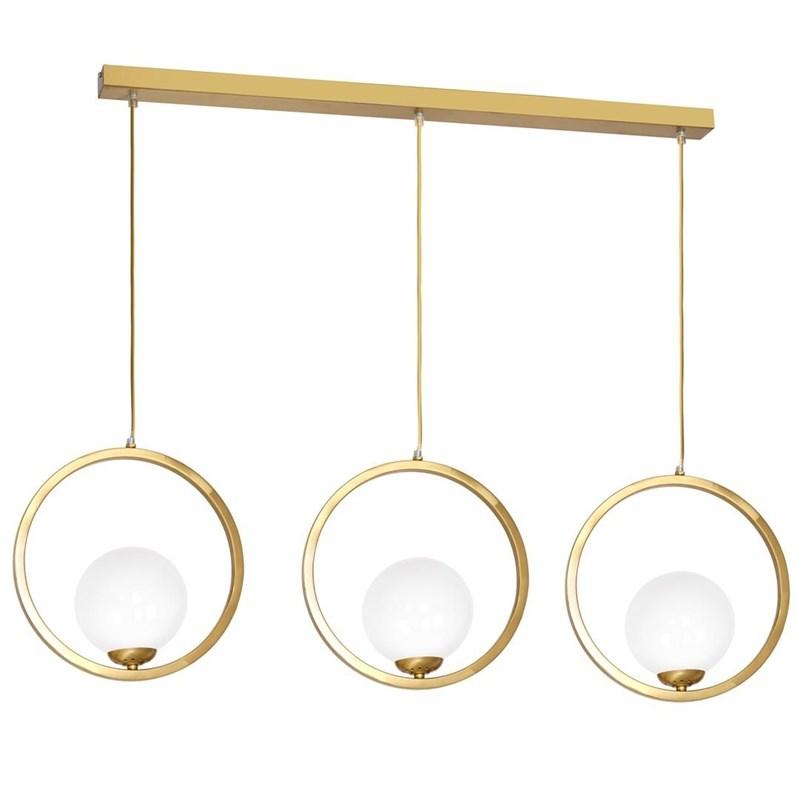 Pendellampe KONYA 3xE14 - moderne loftslampe med 3 ringe (MLP5574)