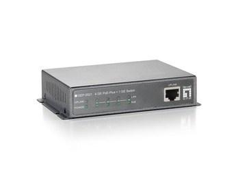 LevelOne GEP-0521 5-port Gigabit PoE+ switch - 4 PoE-porte, 115 W billede