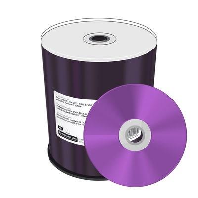 Blank DVD+R DL 8,5 GB - 100 stk. cakebox, hvid - MRPL607-C