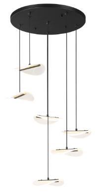 Loftpendel Milali 44 cm - moderne flerhængt lampe