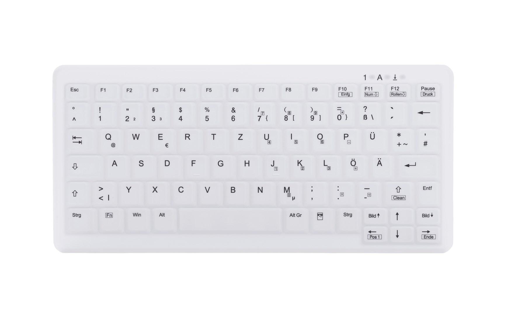 Contour Design ClassicClean medicinsk tastatur IP68 - Mini, kablet, hvid, DE (C4110) billede