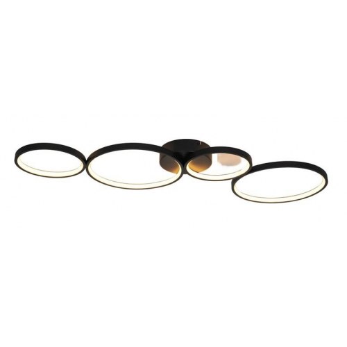 Loftlampe med LED - Ajacco, 36 W, 3.000 K, sort