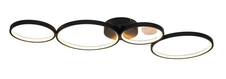Loftlampe med LED - Ajacco, 36 W, 3.000 K, sort