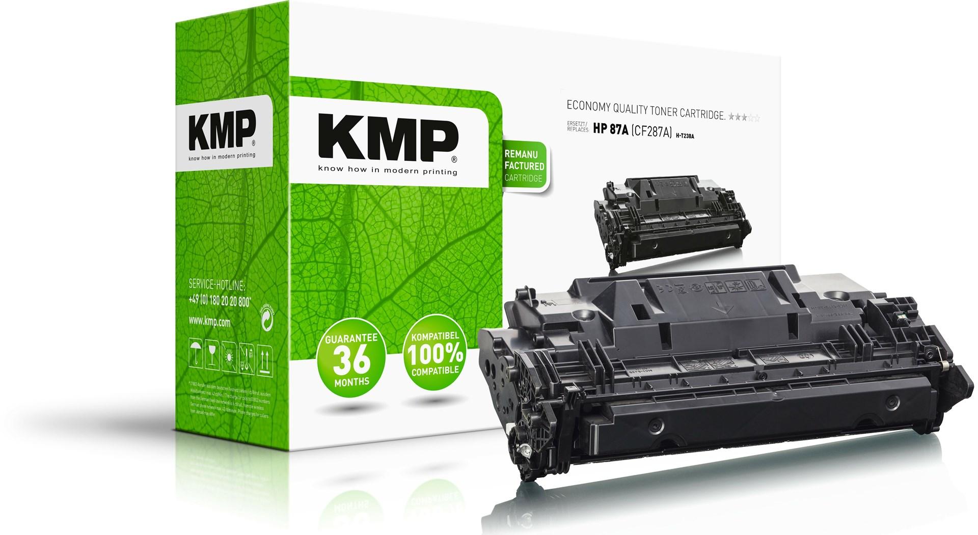 KMP H‑T238A tonerpatron - sort, erstatter HP CF287A (1 stk.) billede