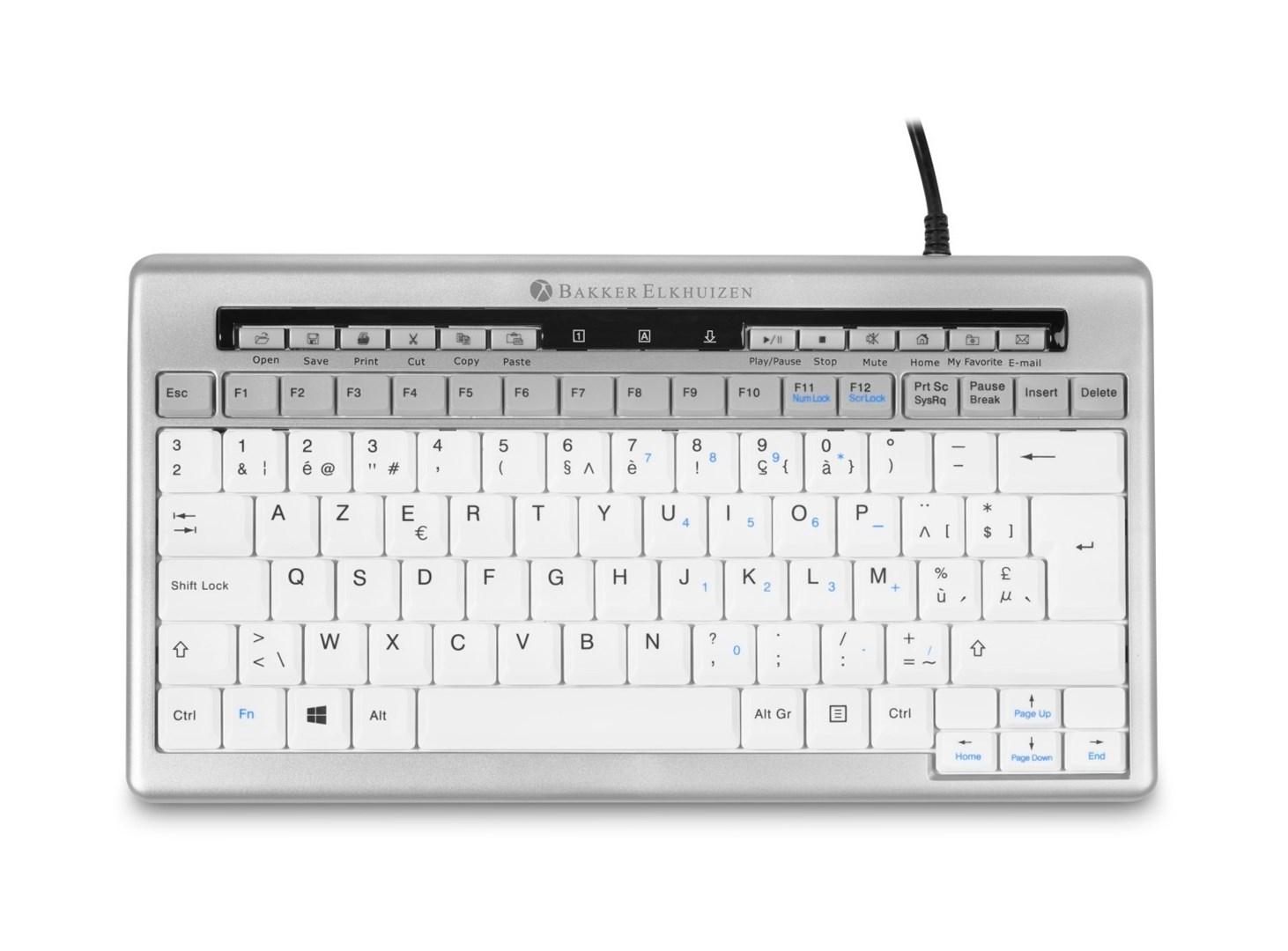 BakkerElkhuizen S-board 840 - UK QWERTY kompakt tastatur (kablet) billede