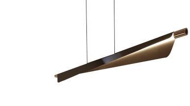 Hængelampe Shell - pendel 1,5 m ledning, moderne loftlampe