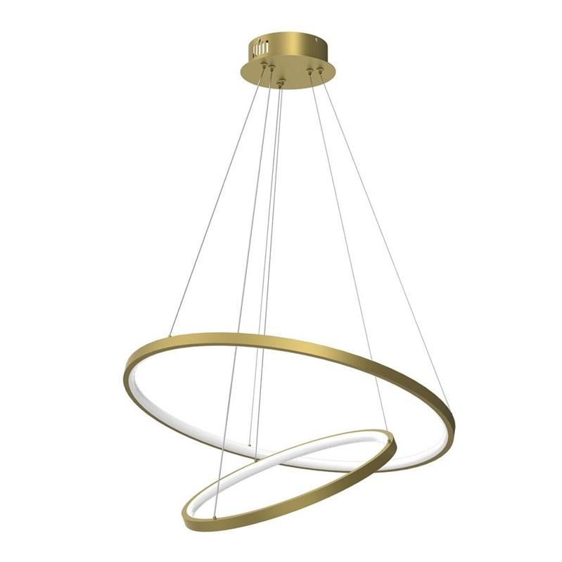 Loftspendel med LED - Ronday 60 cm, 51 W, guld
