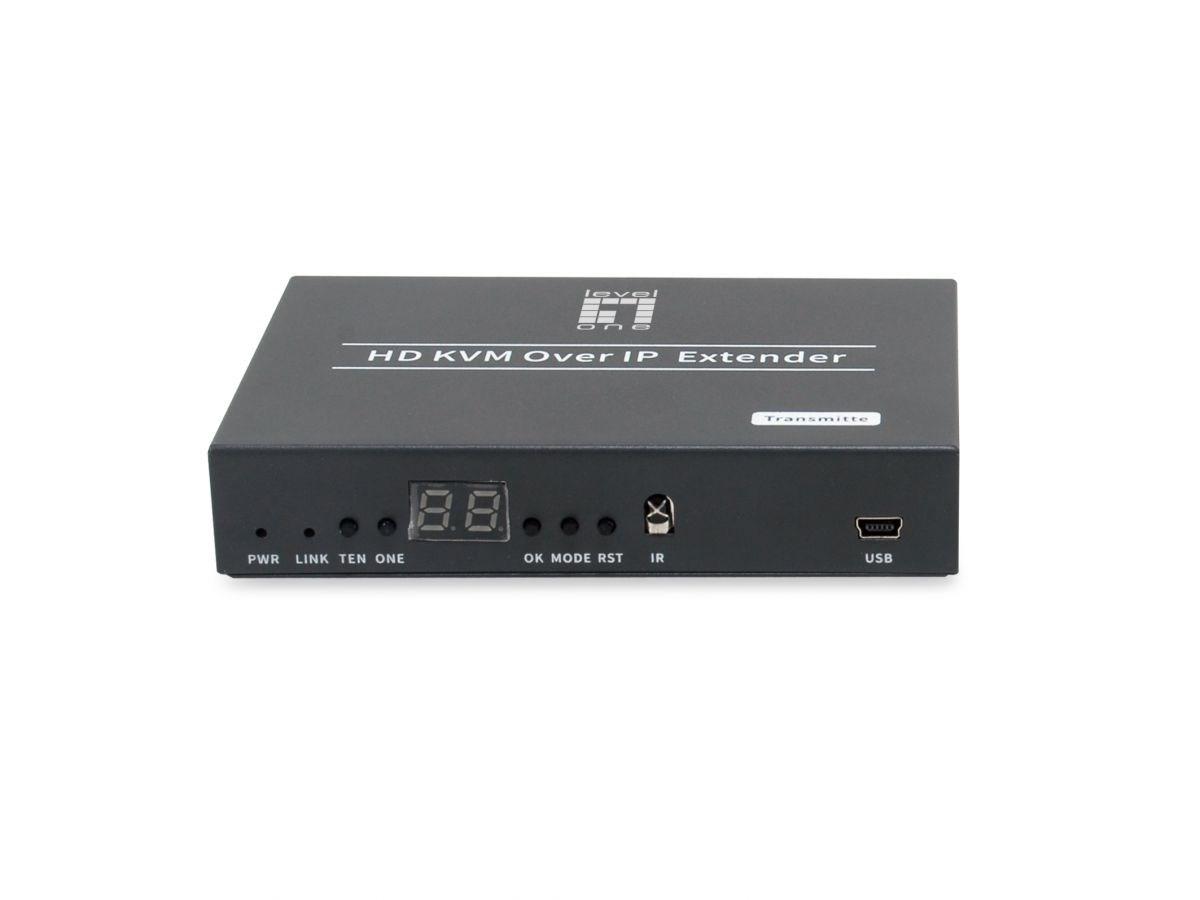 LevelOne HVE-6701T HD KVM/AV-sender over IP - sort billede