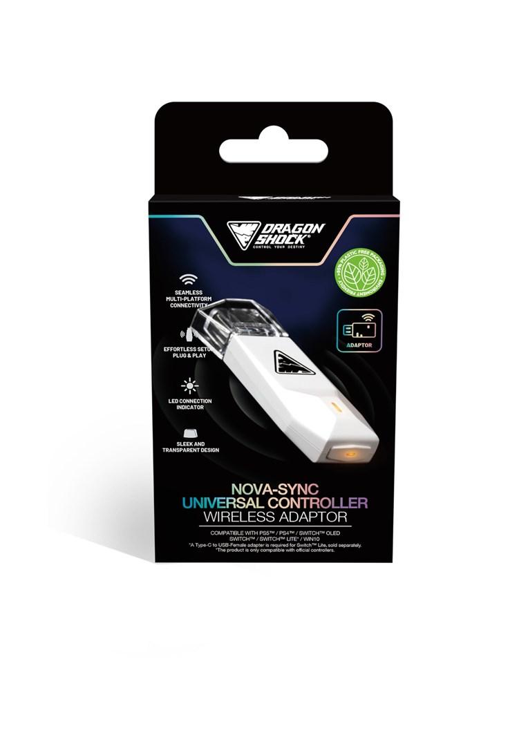 Dragon Shock Nova-Sync universal trådløs controller-adapter - hvid