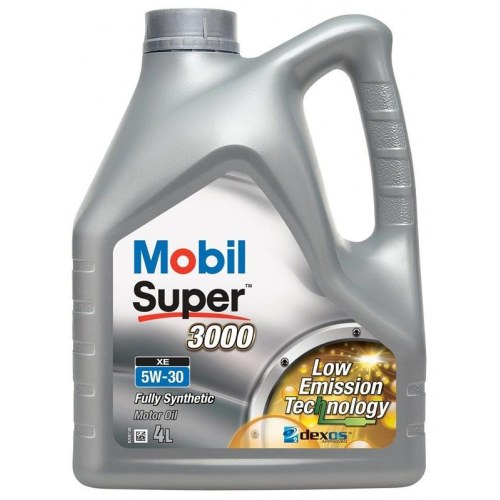 Mobil Super 3000 XE 5W-30 motorolie - 4 l fuldsyntetisk