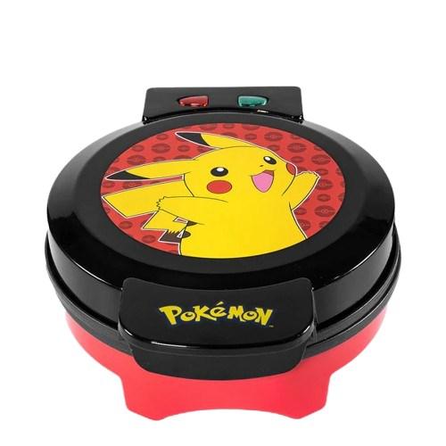Vaffeljern - 1 rund vaffel, sort/rød/gul - Pokémon Pikachu design billede