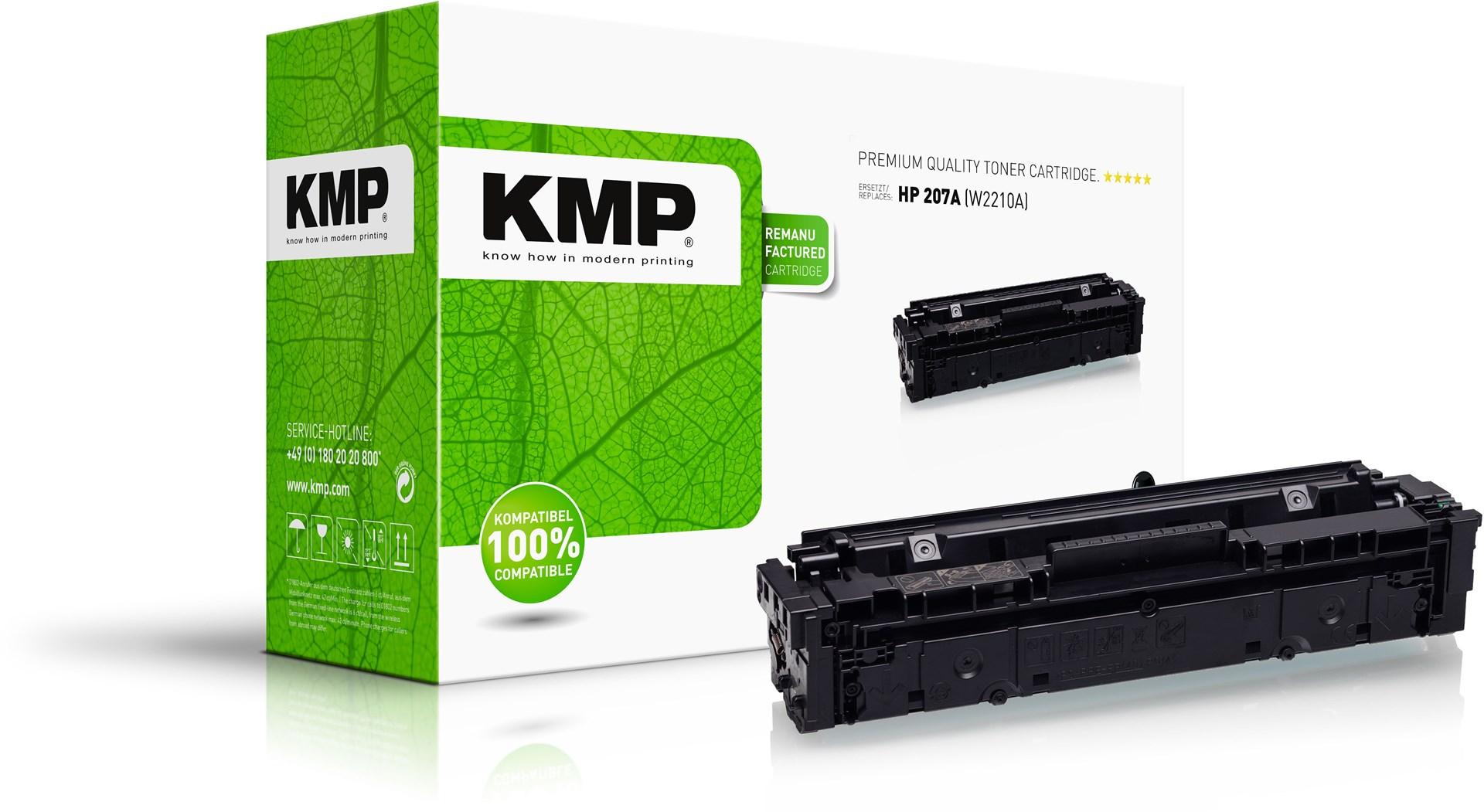 KMP 2558 - kompatibel sort toner til HP 207A (W2210A) - 1 stk.