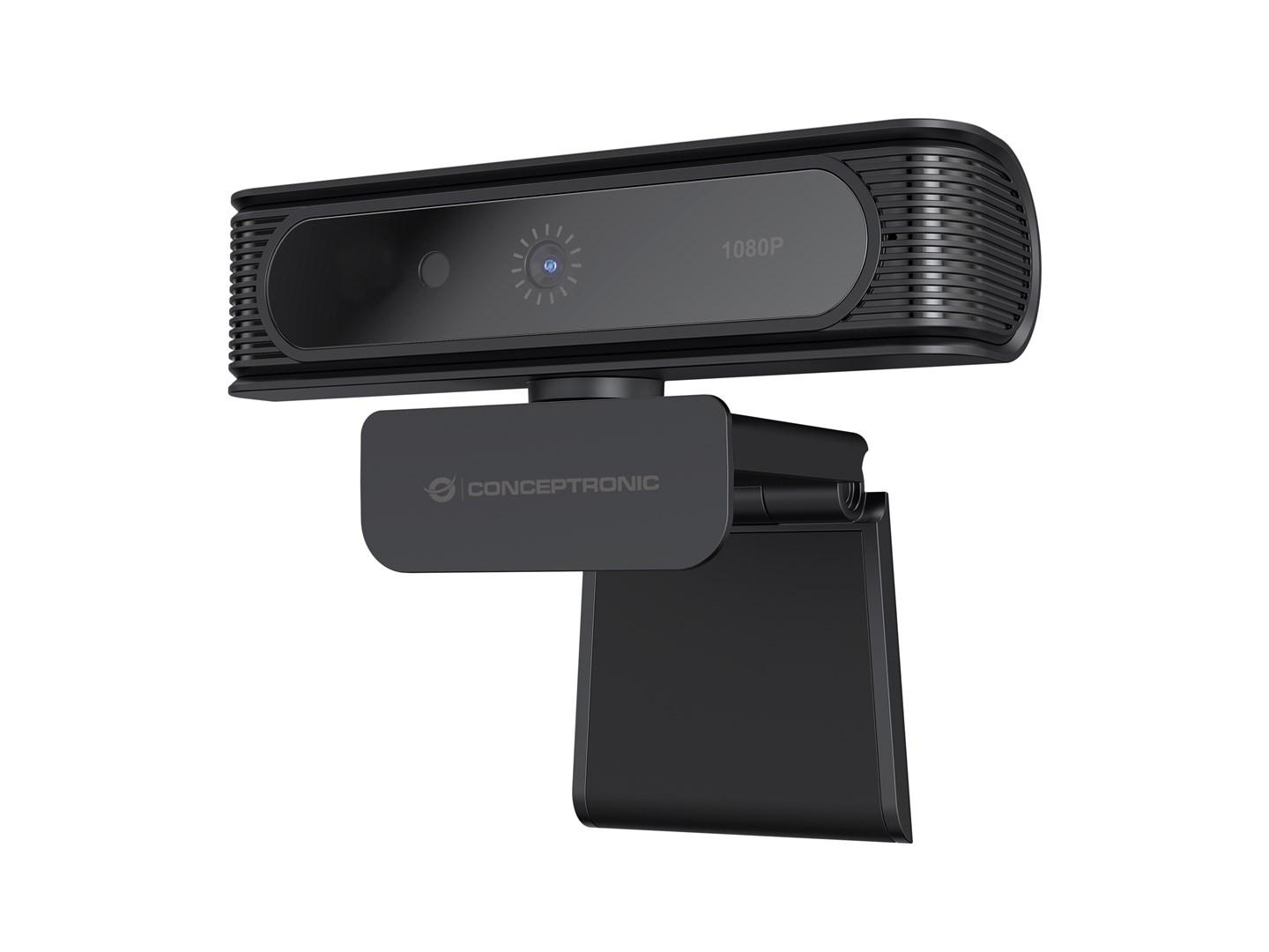 Conceptronic AMDIS09B 1080p Windows Hello ansigtsgenkendelses-webcam billede