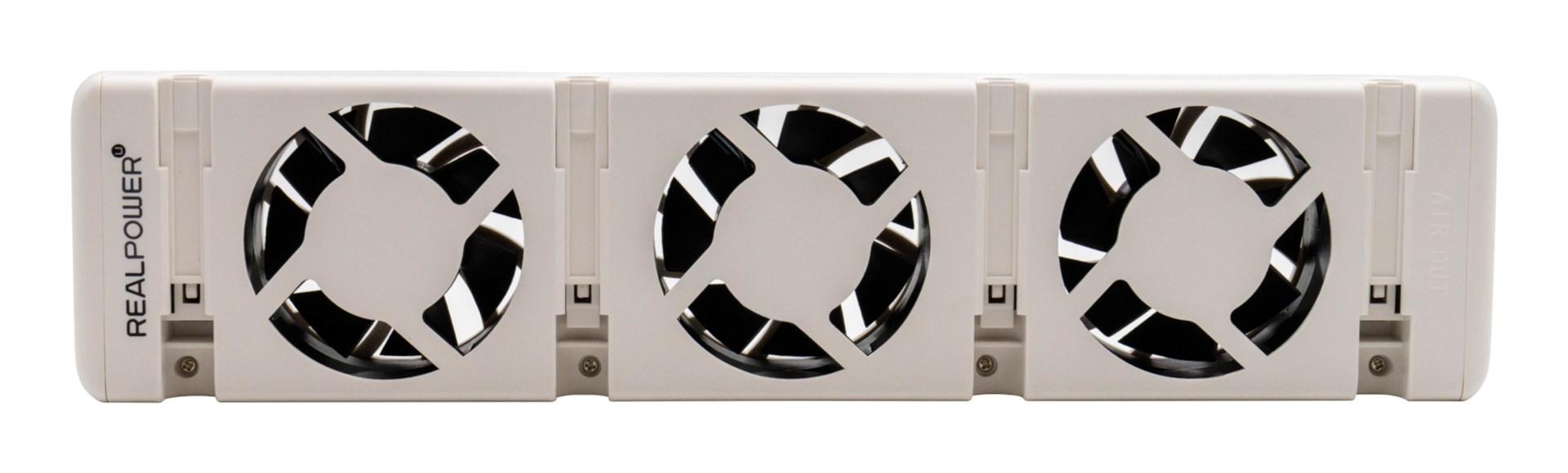 RealPower HL-1 hvid ventilator-varmeblæser til indendørs brug