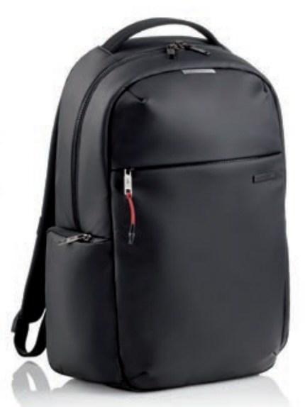 City-rygsæk til laptop 16" - sort polyester, RFID, unisex