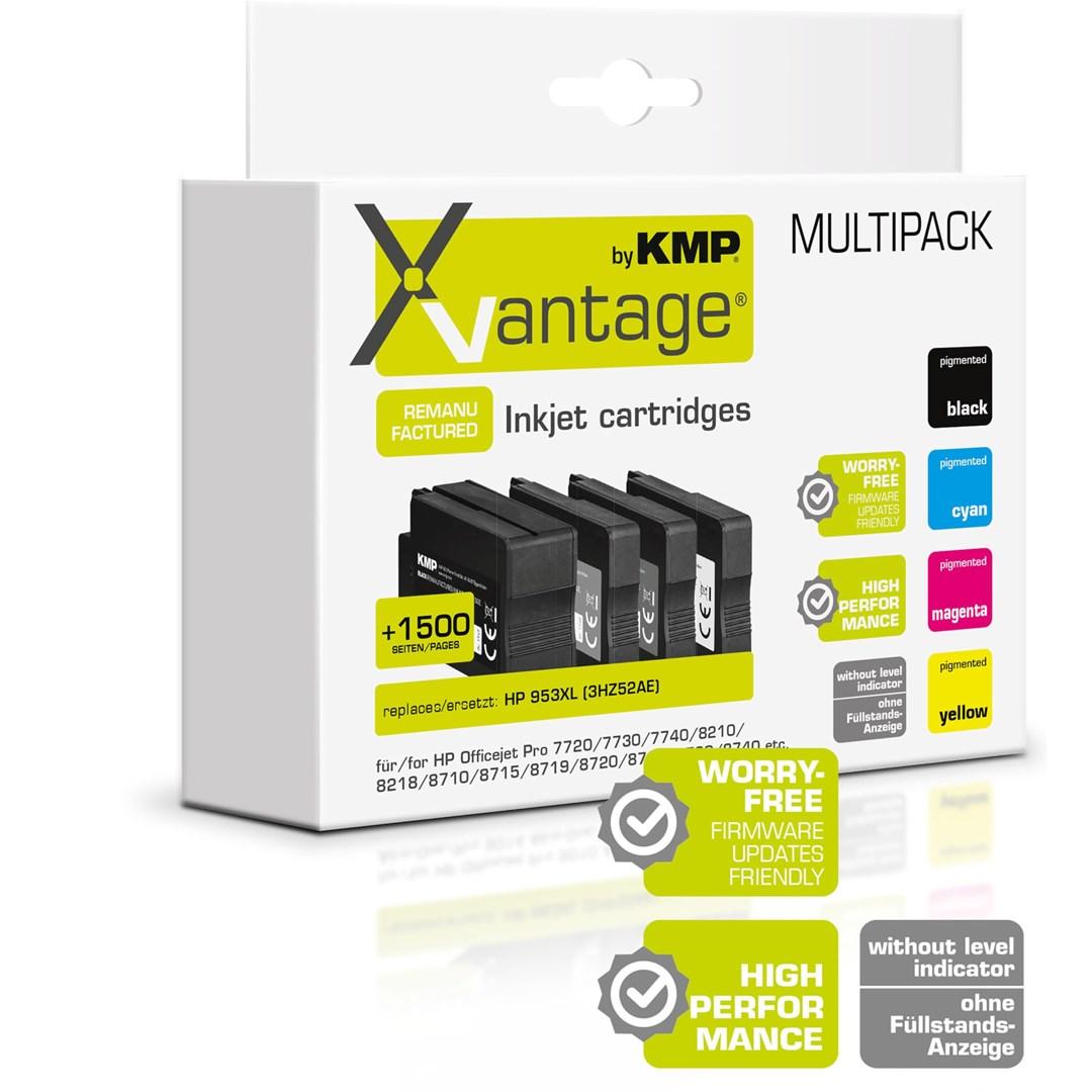 KMP blækpatroner til HP 953XL (3HZ52AE) - Multipack, genfremstillet