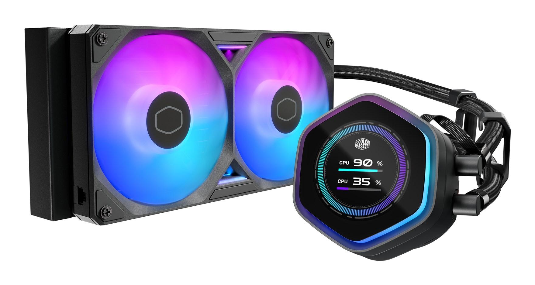 Cooler Master MasterLiquid Atmos II 240 LCD - sort AIO CPU-vandkøler 240 mm billede